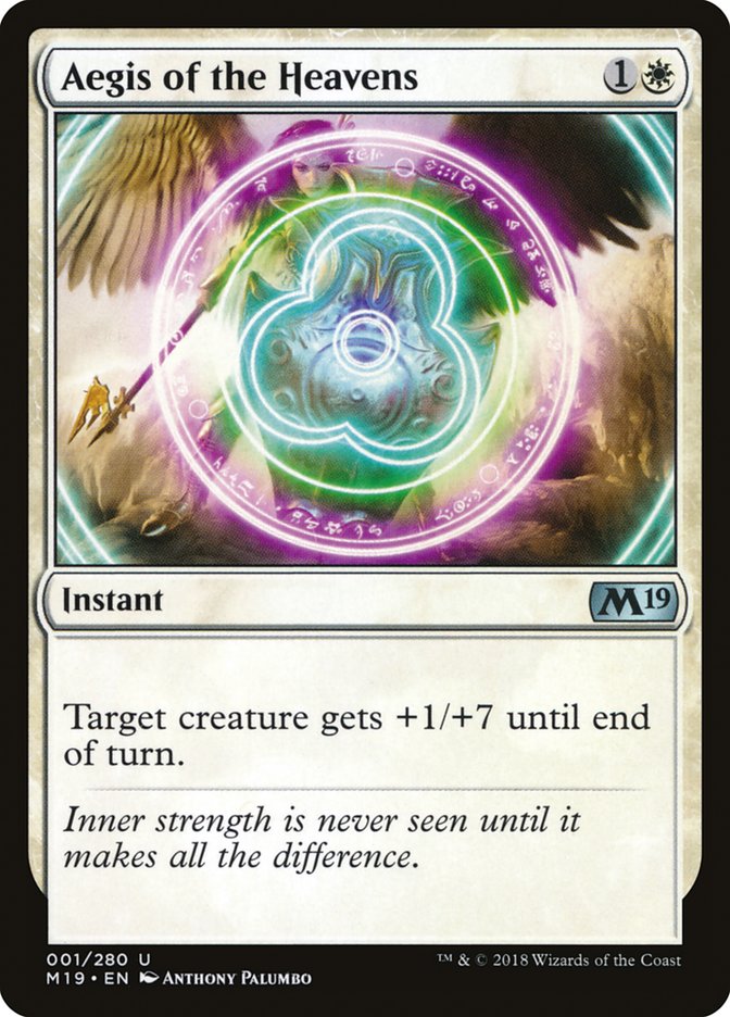 Aegis of the Heavens [Core Set 2019] [Foil]
