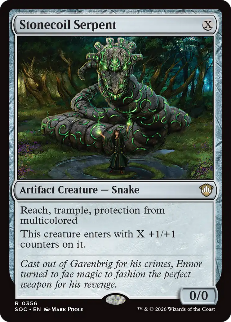 Stonecoil Serpent [Secrets of Strixhaven Commander] [Foil]