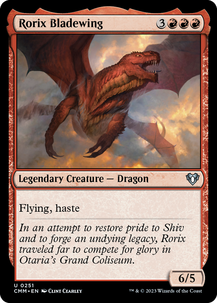 Rorix Bladewing [Commander Masters] [Foil]