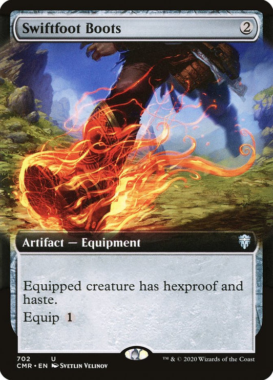 Swiftfoot Boots (Extended Art) [Commander Legends] [Foil]
