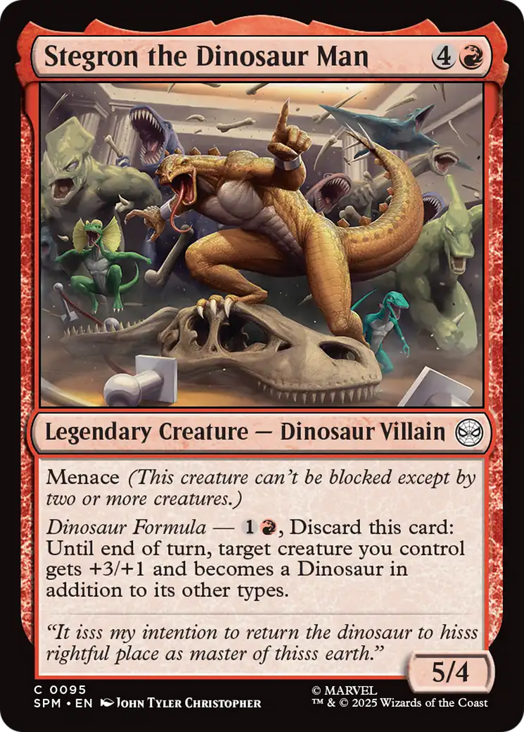 Stegron the Dinosaur Man [Marvel's Spider-Man] [Foil]