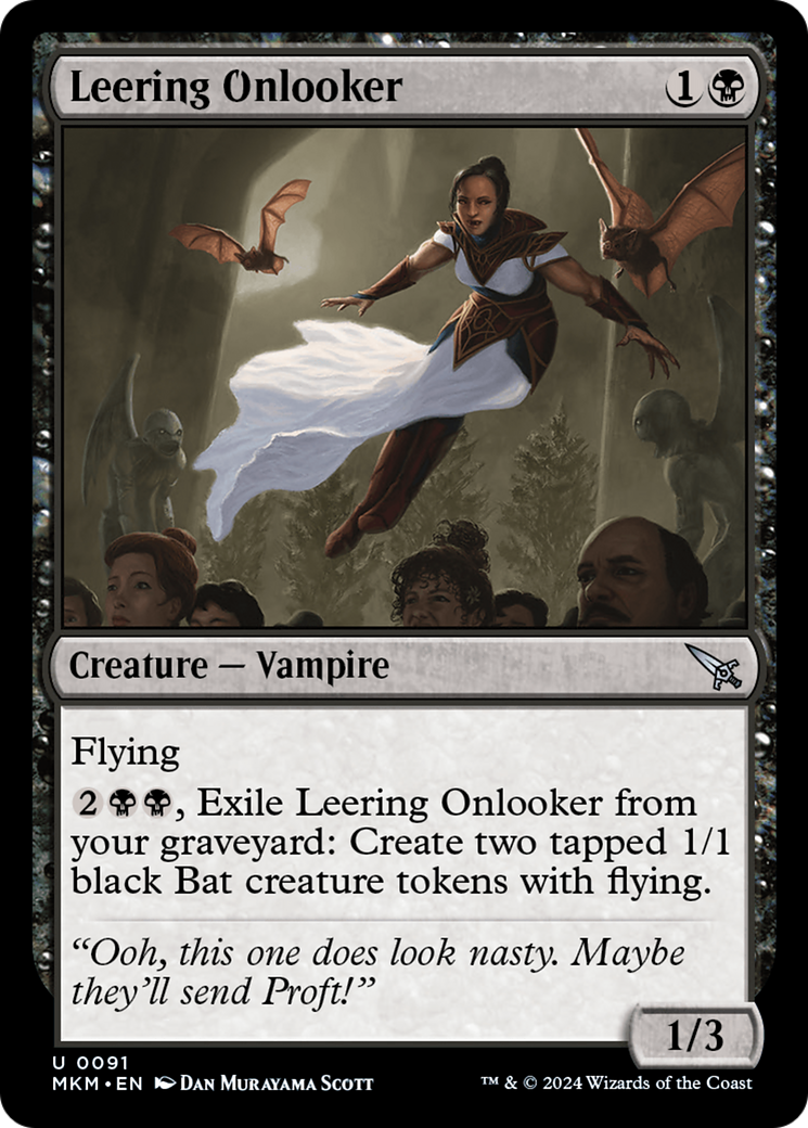 Leering Onlooker [Murders at Karlov Manor] [Foil]
