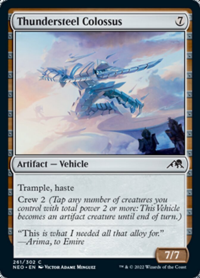 Thundersteel Colossus [Kamigawa: Neon Dynasty] [Foil]