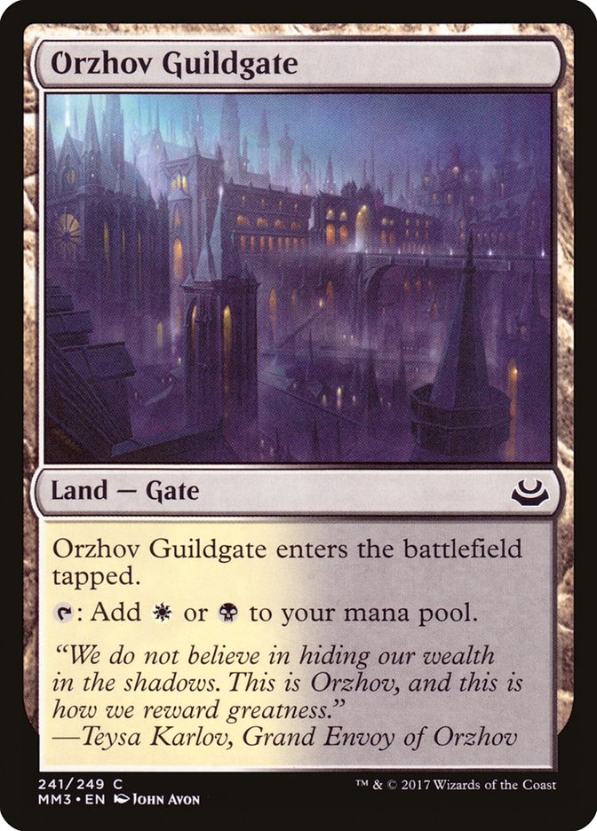 Orzhov Guildgate [Modern Masters 2017] [Foil]