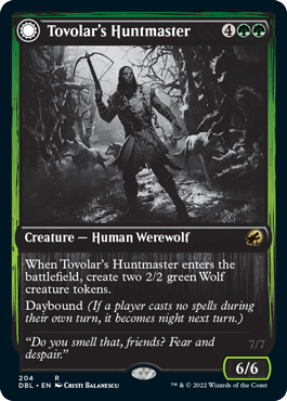Tovolar's Huntmaster // Tovolar's Packleader [Innistrad: Double Feature] [Foil]