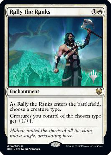 Rally the Ranks (Promo Pack) [Kaldheim Promos] [Foil]