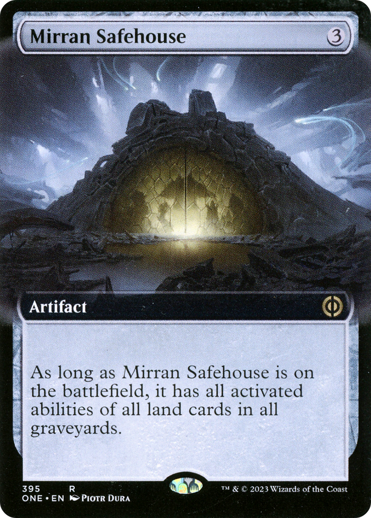 Mirran Safehouse (Extended Art) [Phyrexia: All Will Be One] [Foil]
