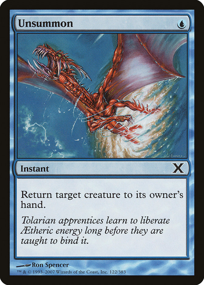 Unsummon [Tenth Edition] [Foil]