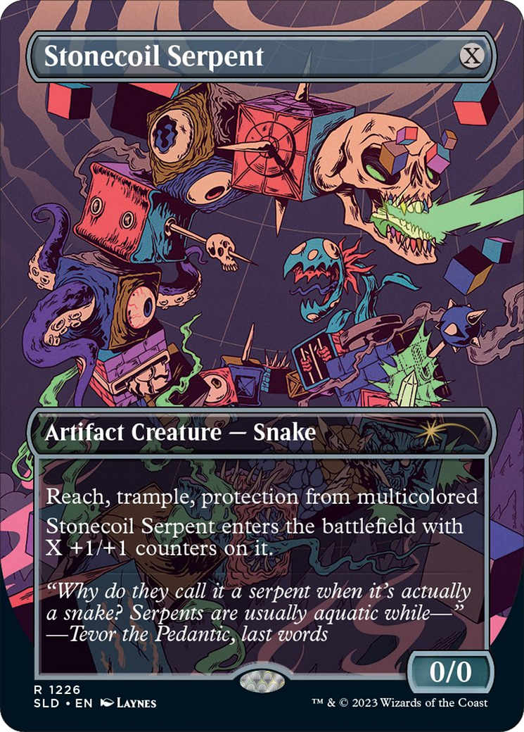 Stonecoil Serpent (Borderless) [Secret Lair Drop Series] [Foil]