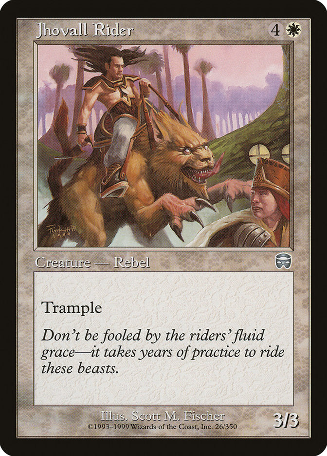 Jhovall Rider [Mercadian Masques] [Foil]