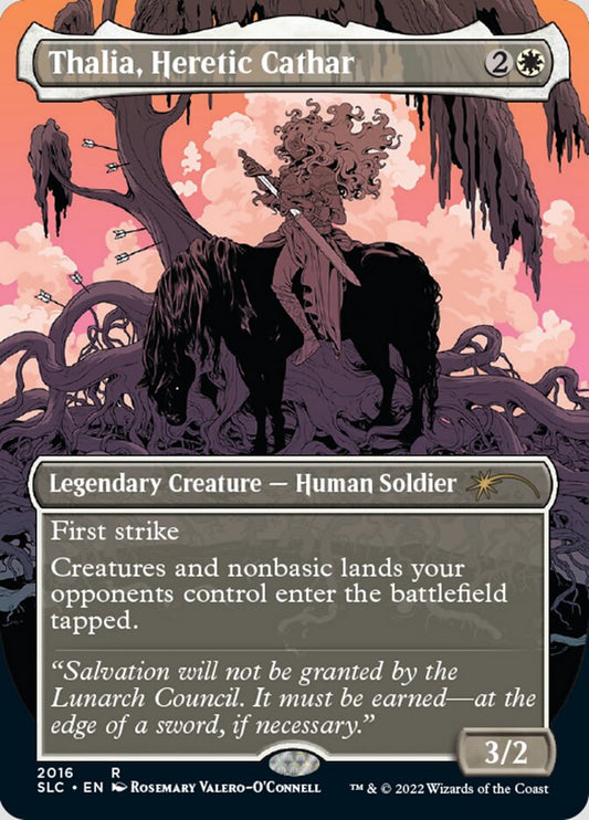 Thalia, Heretic Cathar (Borderless) [Secret Lair Countdown Kit] [Foil]