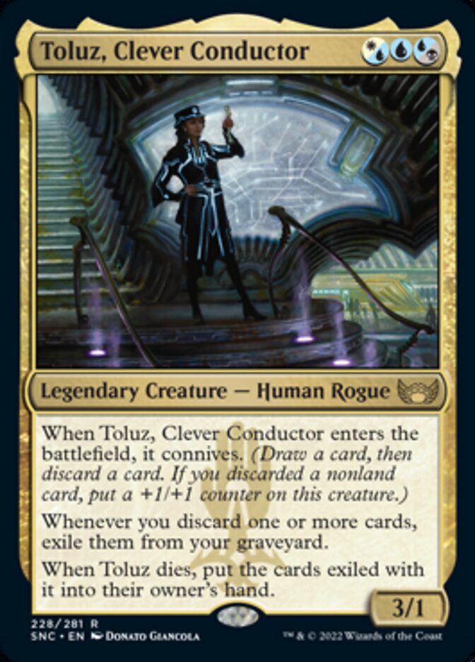 Toluz, Clever Conductor [Streets of New Capenna] [Foil]