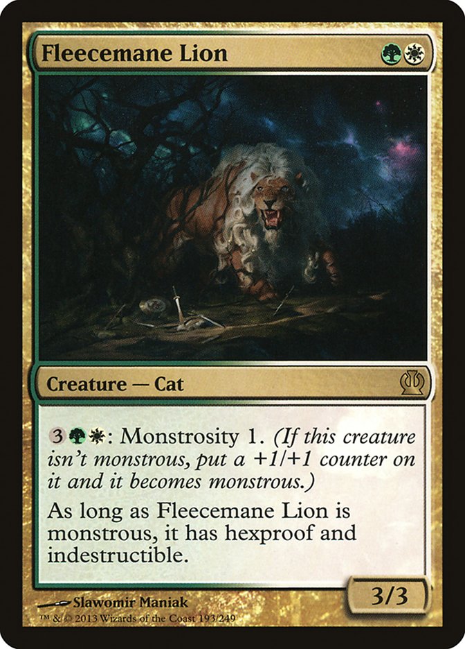 Fleecemane Lion [Theros] [Foil]
