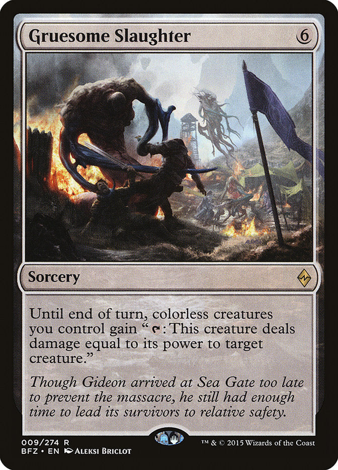Gruesome Slaughter [Battle for Zendikar] [Foil]