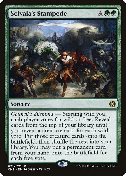 Selvala's Stampede [Conspiracy: Take the Crown] [Foil]