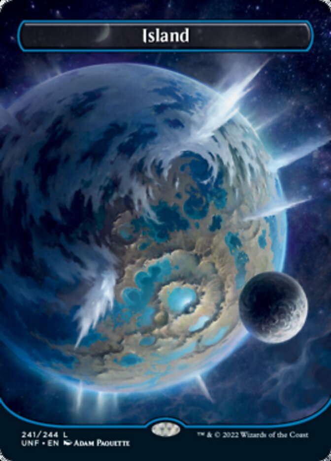 Island (241) (Orbital Space-ic Land) [Unfinity] [Foil]