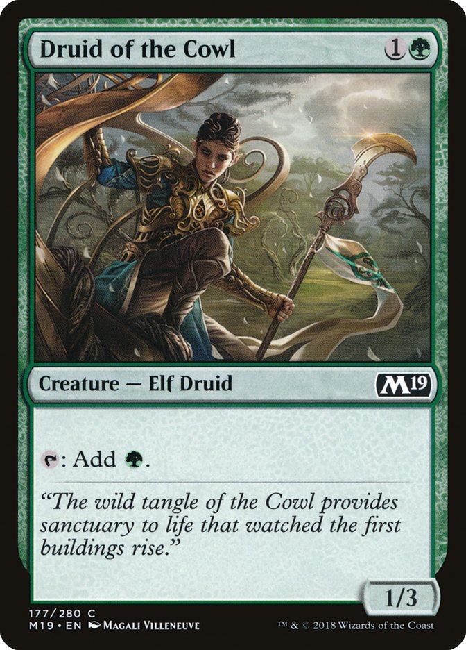 Druid of the Cowl [Core Set 2019] [Foil]