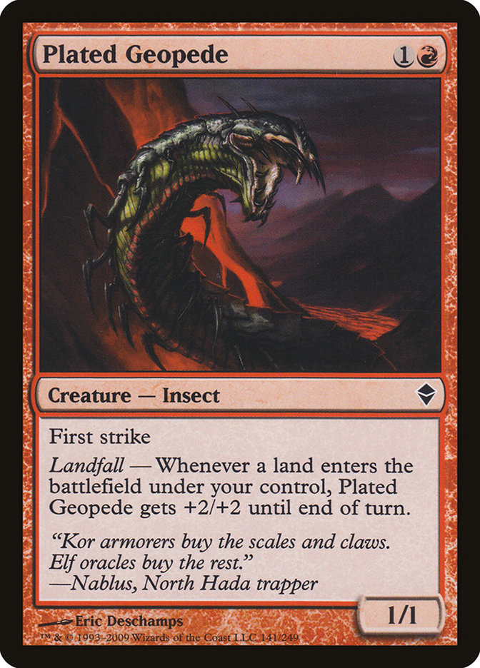 Plated Geopede [Zendikar] [Foil]