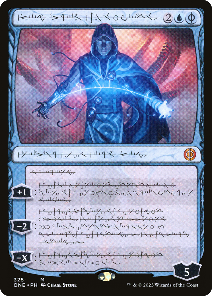 Jace, the Perfected Mind (Phyrexian) [Phyrexia: All Will Be One] [Foil]