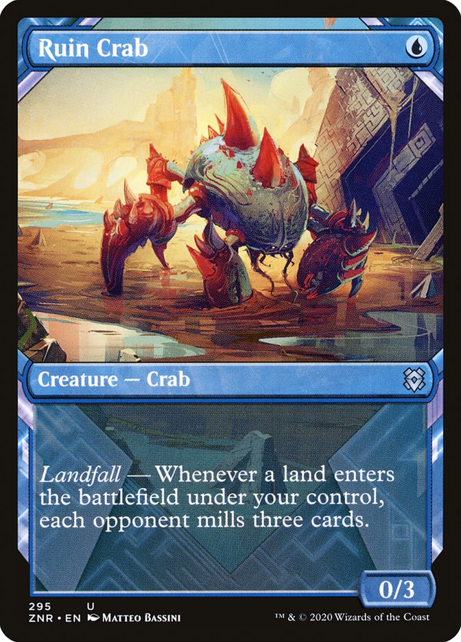 Ruin Crab (Showcase) [Zendikar Rising] [Foil]