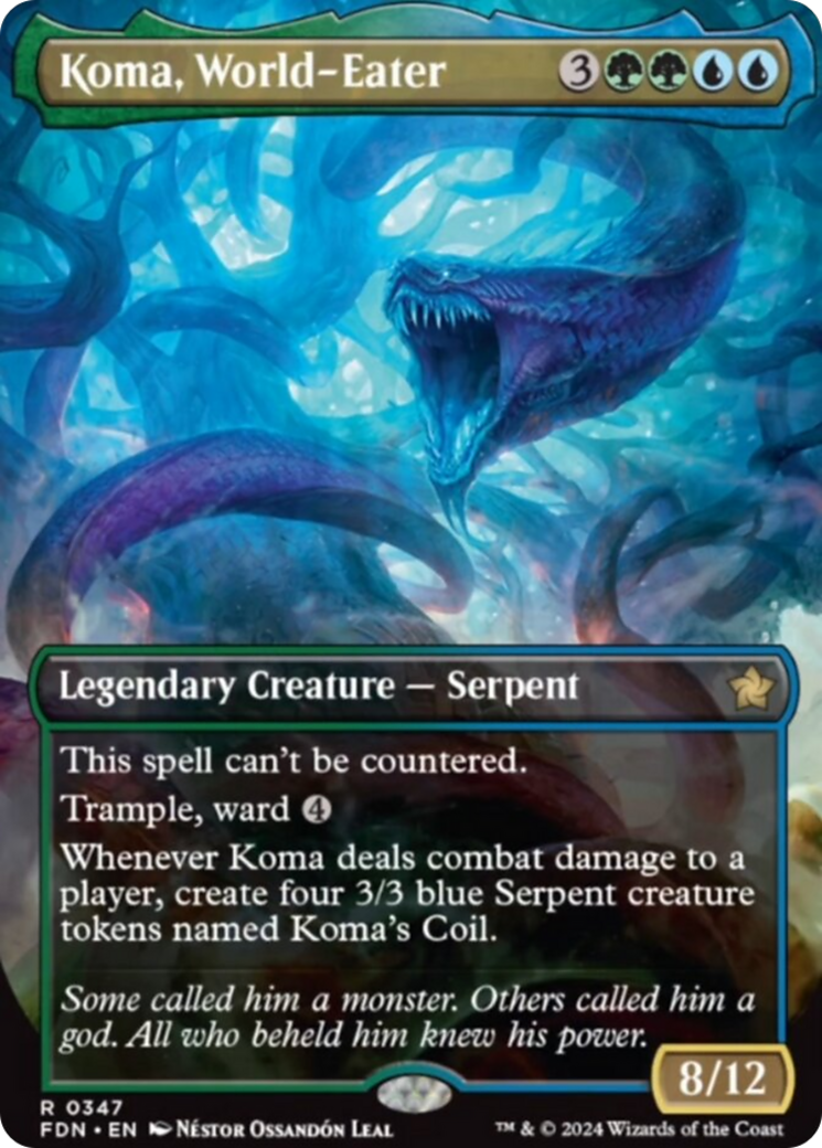 Koma, World-Eater (Borderless) [Foundations] [Foil]