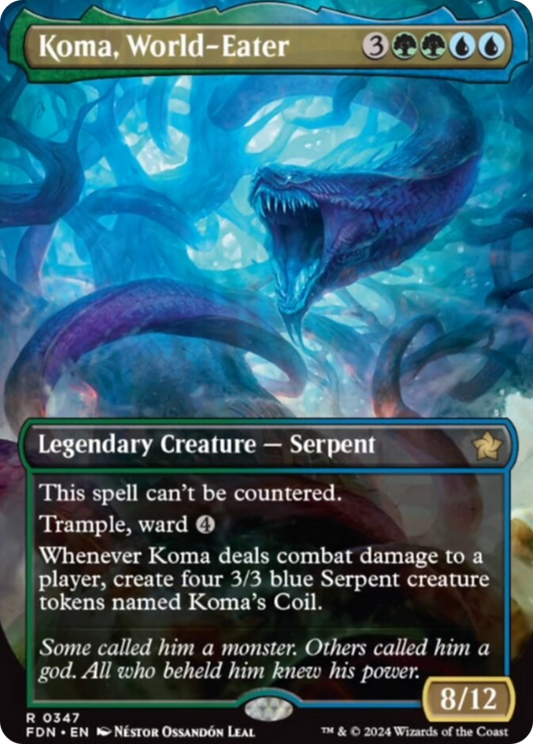 Koma, World-Eater (Borderless) [Foundations] [Foil]