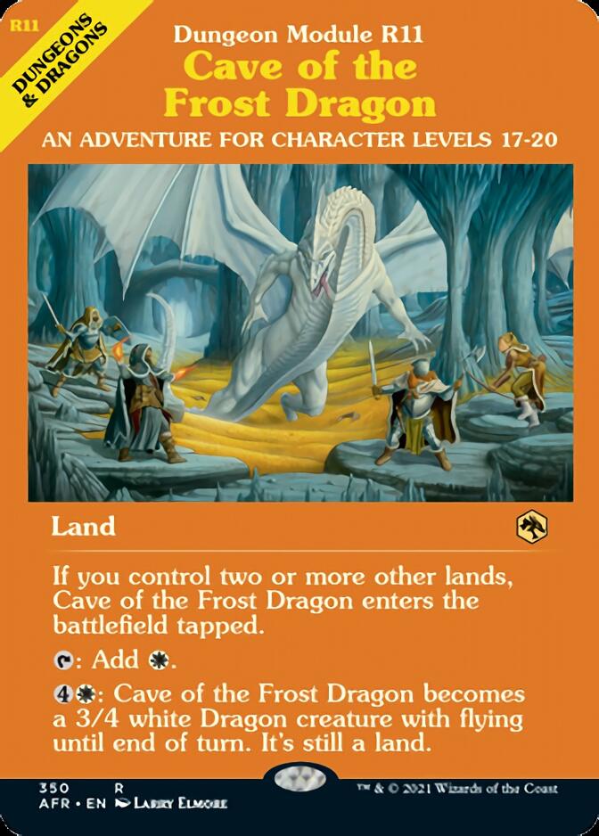 Cave of the Frost Dragon (Dungeon Module) [Dungeons & Dragons: Adventures in the Forgotten Realms] [Foil]