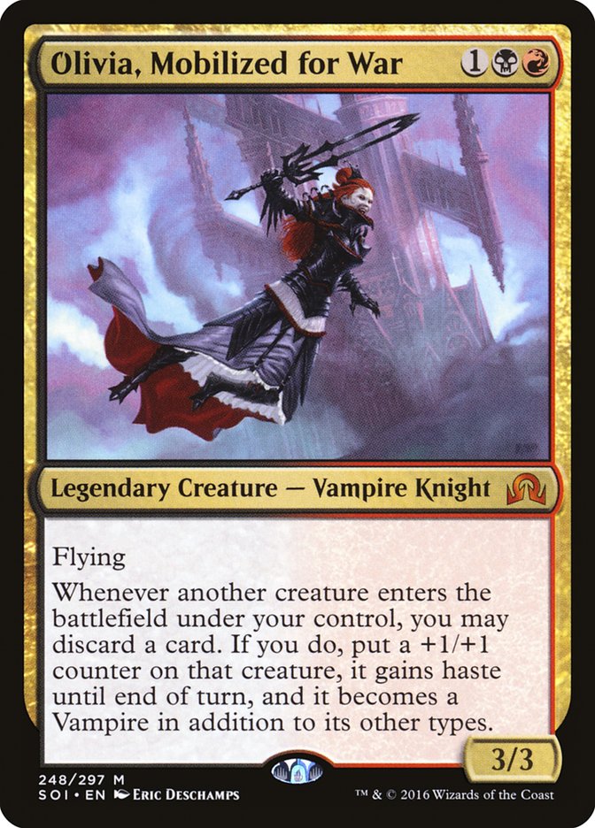 Olivia, Mobilized for War [Shadows over Innistrad] [Foil]