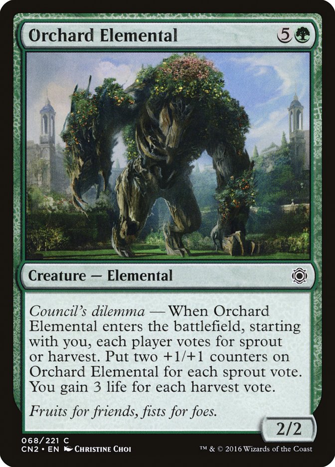 Orchard Elemental [Conspiracy: Take the Crown] [Foil]