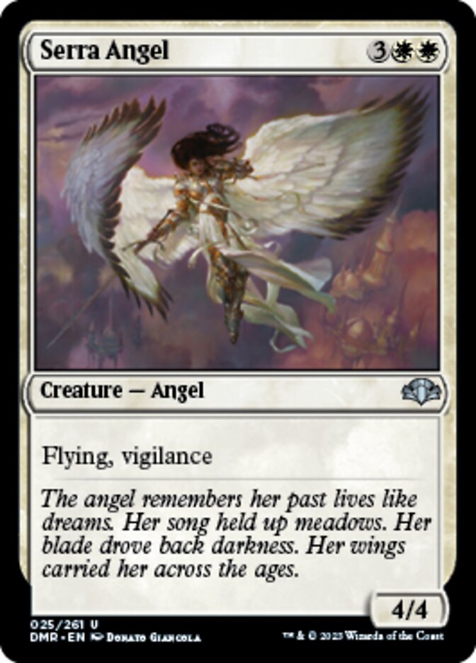 Serra Angel [Dominaria Remastered] [Foil]