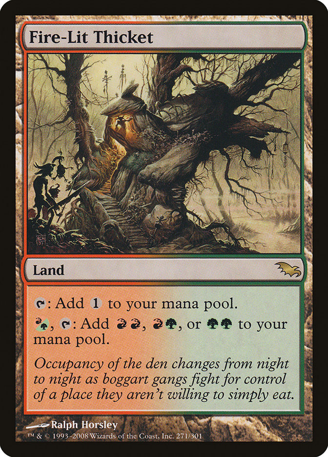 Fire-Lit Thicket [Shadowmoor] [Foil]