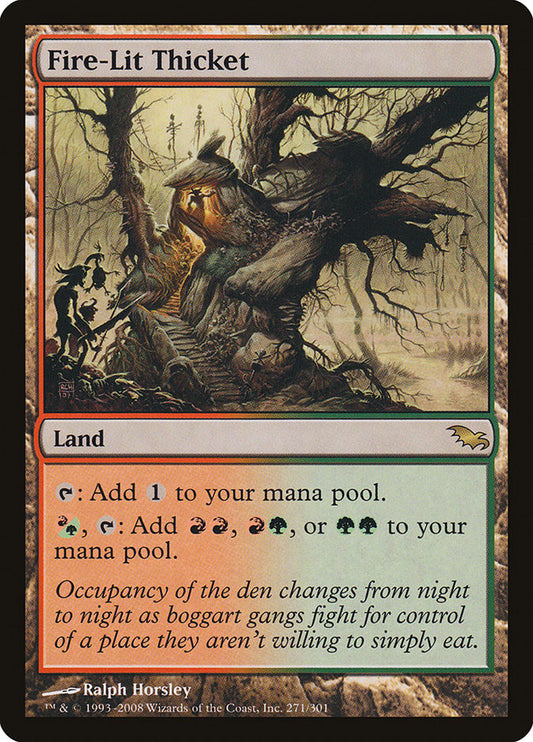 Fire-Lit Thicket [Shadowmoor] [Foil]