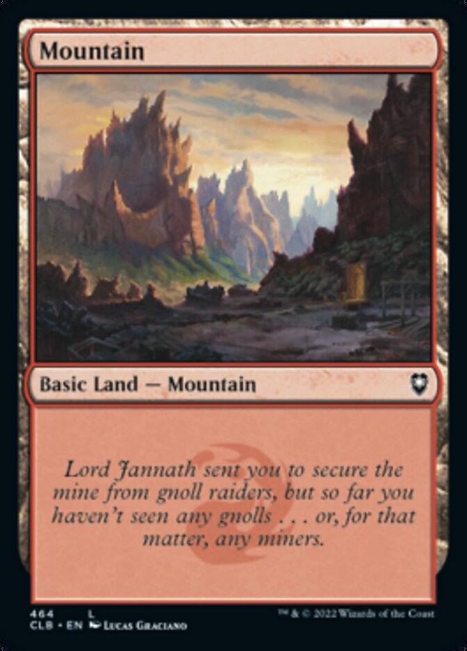 Mountain (464) [Commander Legends: Battle for Baldur's Gate] [Foil]
