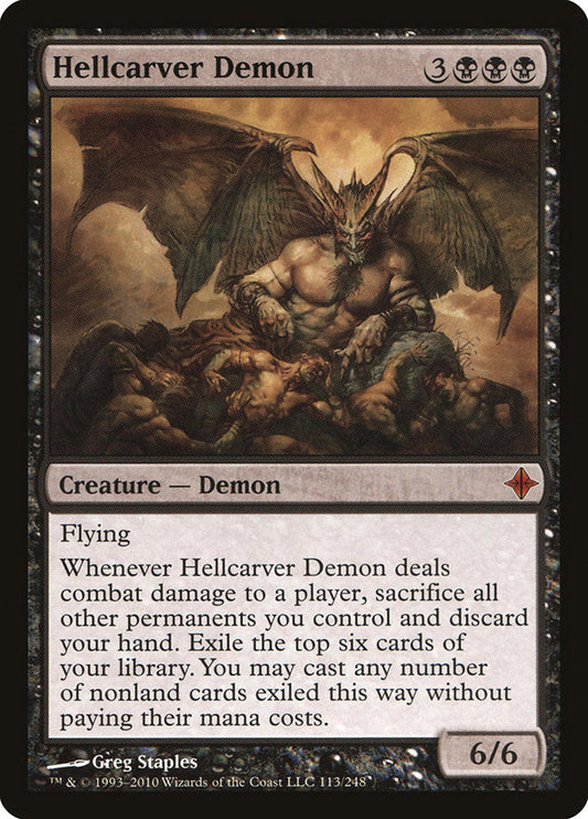 Hellcarver Demon [Rise of the Eldrazi] [Foil]
