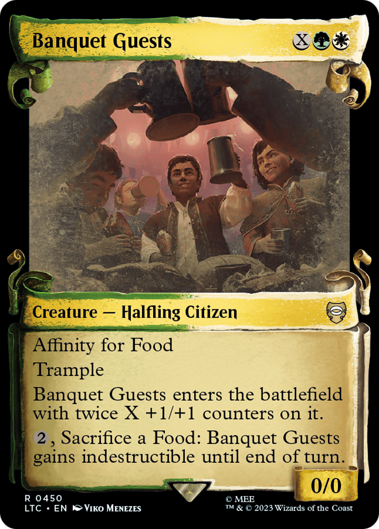 Banquet Guests [The Lord of the Rings: Tales of Middle-Earth Commander Showcase Scrolls] [Foil]