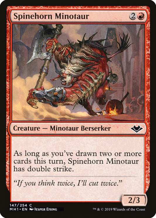 Spinehorn Minotaur [Modern Horizons] [Foil]