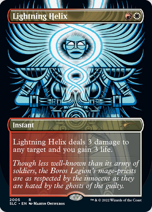 Lightning Helix (Borderless) [Secret Lair Countdown Kit] [Foil]