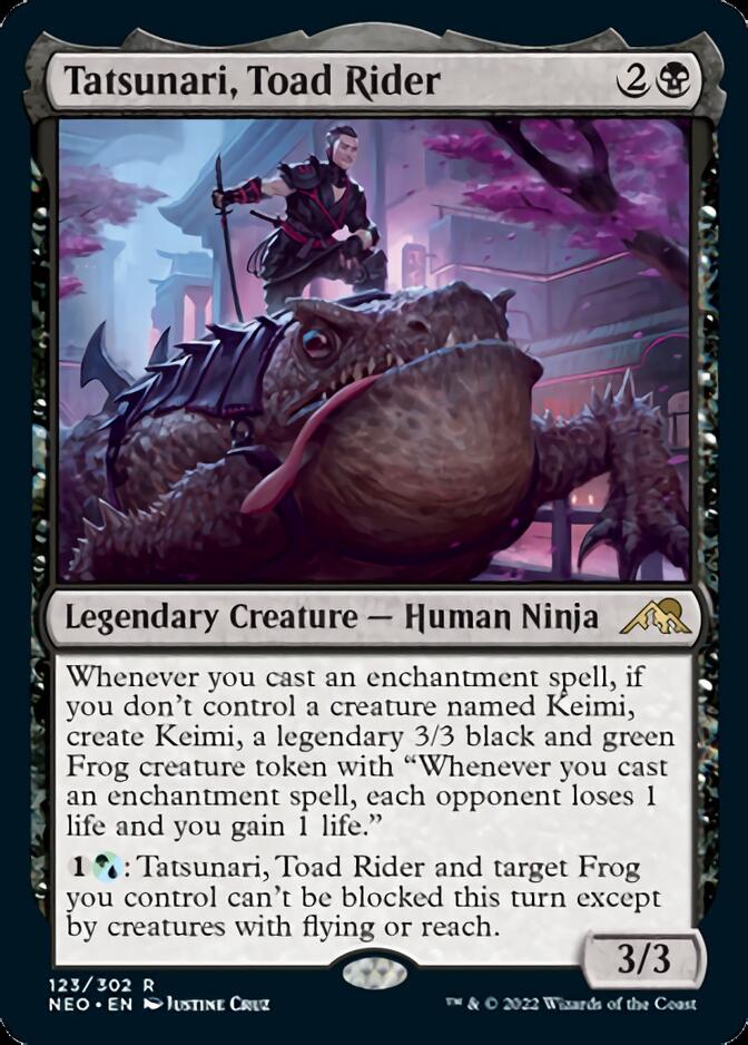 Tatsunari, Toad Rider [Kamigawa: Neon Dynasty] [Foil]