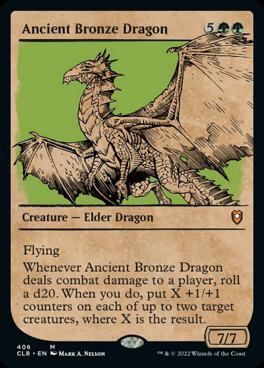 Ancient Bronze Dragon (Showcase) [Commander Legends: Battle for Baldur's Gate] [Foil]