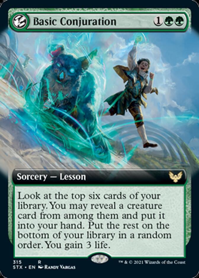 Basic Conjuration (Extended Art) [Strixhaven: School of Mages] [Foil]