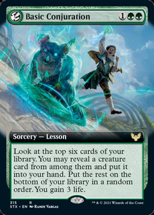 Basic Conjuration (Extended Art) [Strixhaven: School of Mages] [Foil]