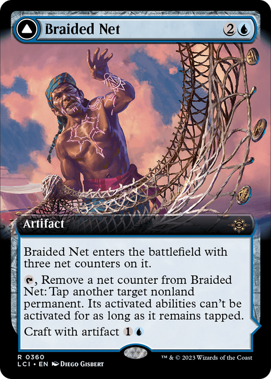Braided Net // Braided Quipu (Extended Art) [The Lost Caverns of Ixalan] [Foil]