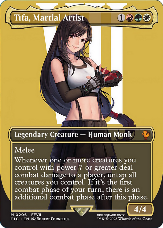 Tifa, Martial Artist (Borderless) [FINAL FANTASY Commander] [Foil]