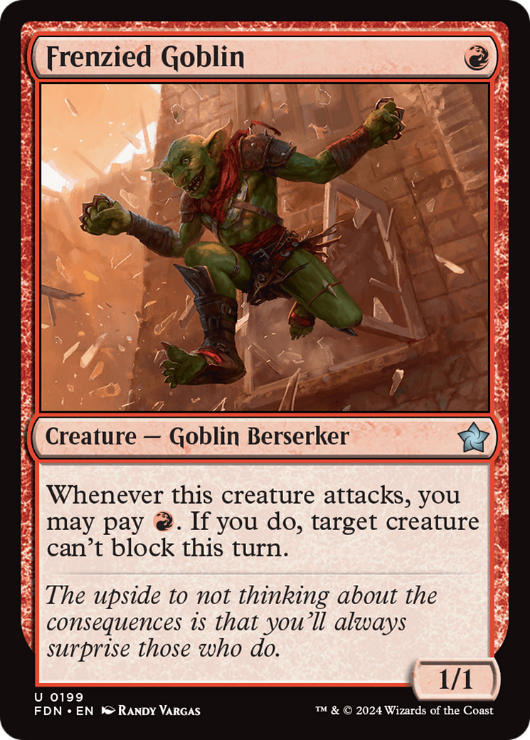 Frenzied Goblin [Foundations] [Foil]