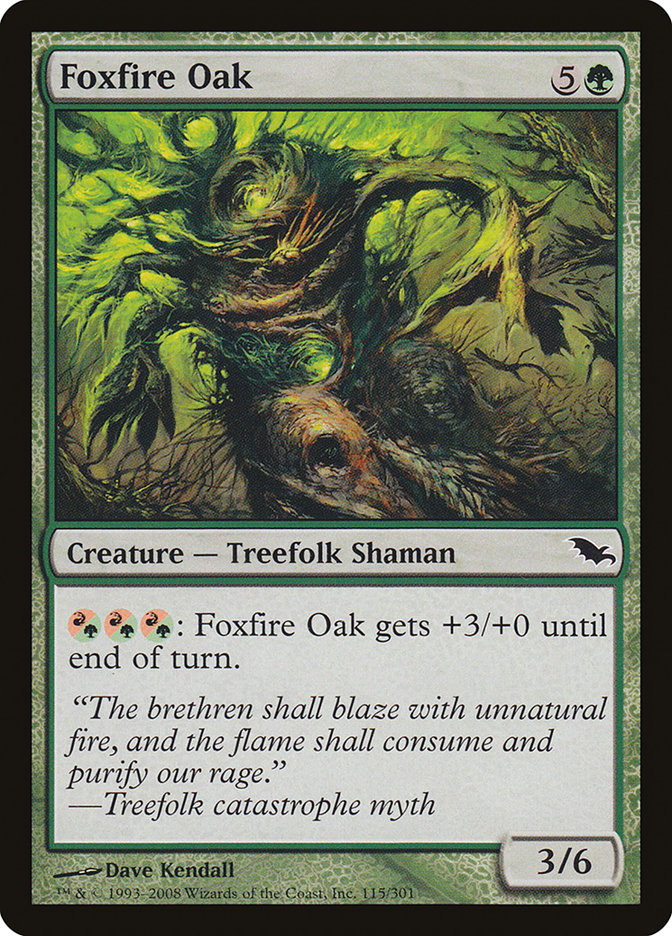 Foxfire Oak [Shadowmoor] [Foil]