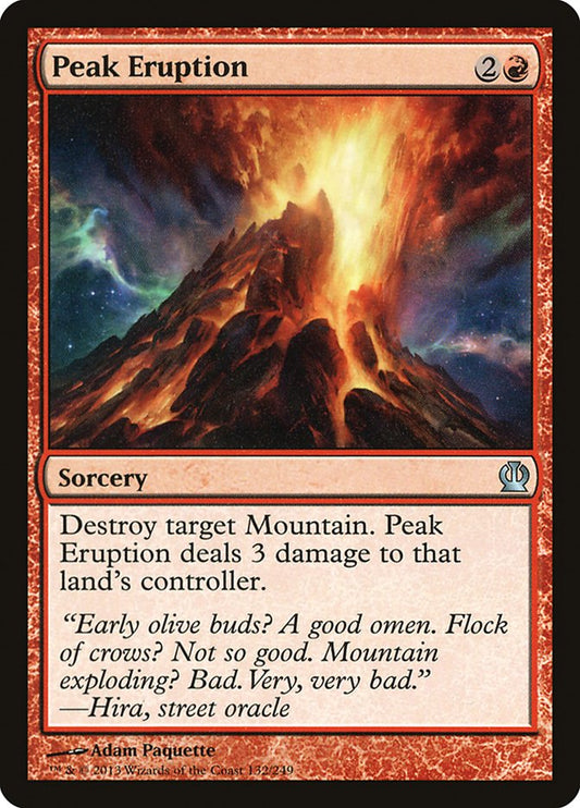 Peak Eruption [Theros] [Foil]