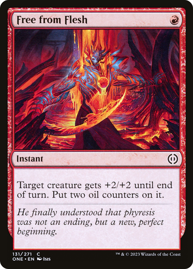 Free from Flesh [Phyrexia: All Will Be One] [Foil]