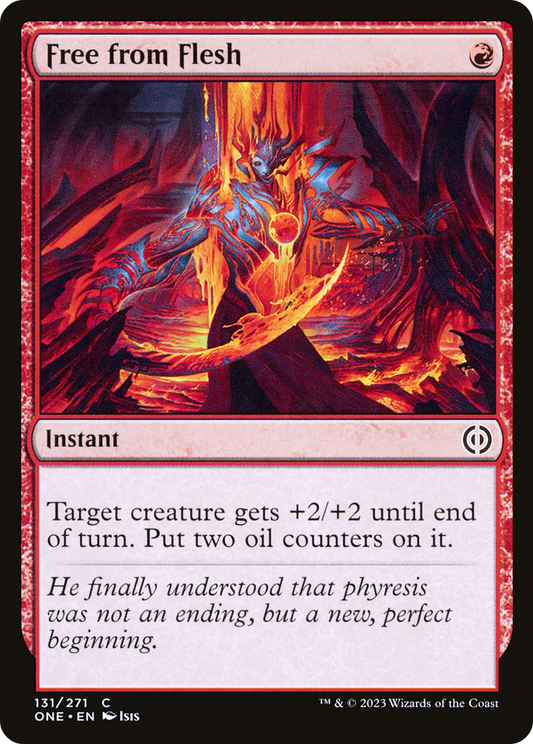 Free from Flesh [Phyrexia: All Will Be One] [Foil]