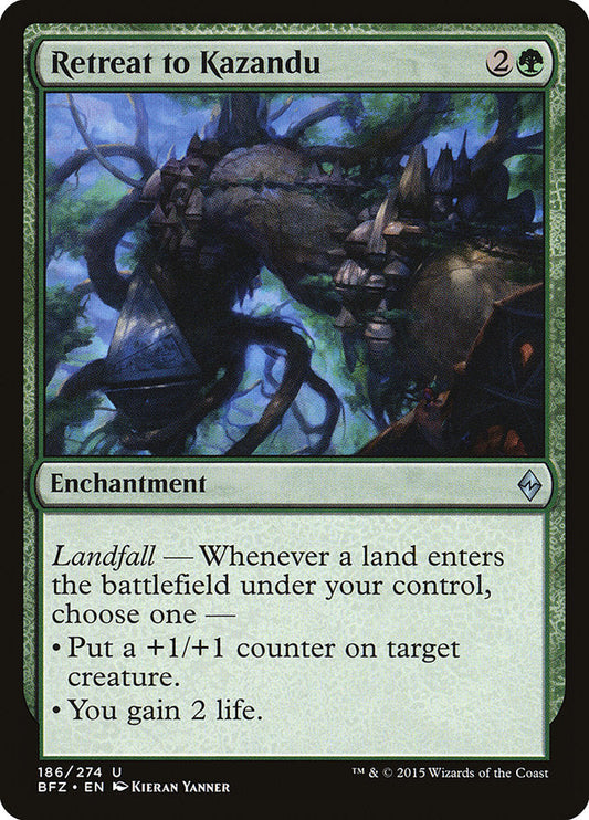 Retreat to Kazandu [Battle for Zendikar] [Foil]