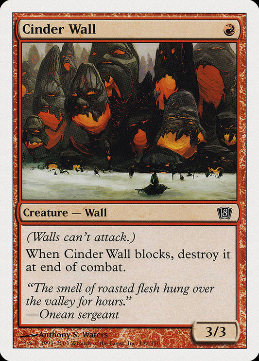 Cinder Wall [Eighth Edition] [Foil]